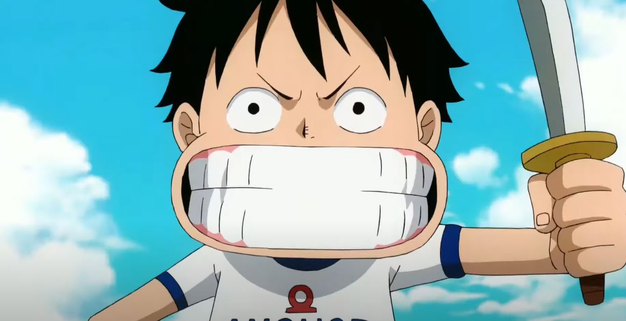 Why does Luffy have that infamous scar under his left eye?